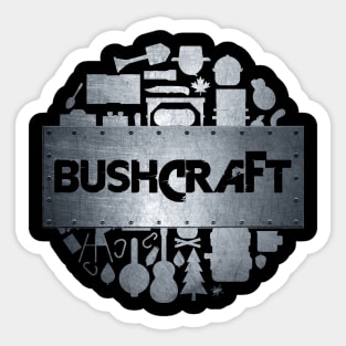 Bushcraft Metal Sticker